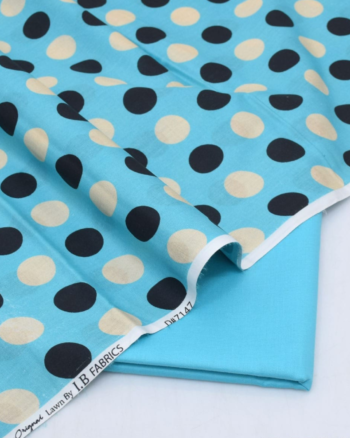 Azure Orbit (Blue/Black Dots)