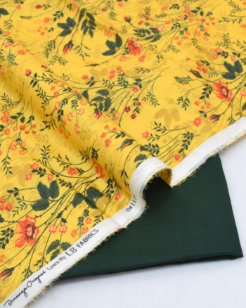 Golden Bloom (Yellow/Green Floral)