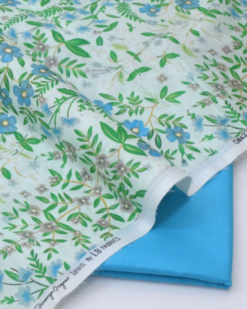 Turquoise Meadow (Blue/Green Floral)